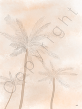 Afbeelding in Gallery-weergave laden, Poster palmbomen in natuurlijke kleuren. ASRdesigns 

