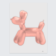 Afbeelding in Gallery-weergave laden, poster balloon dog lichtroze
