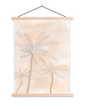 Afbeelding in Gallery-weergave laden, Poster palmbomen in natuurlijke kleuren op schoolplaat / met poster hanger ASRdesigns 
