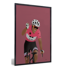 Afbeelding in Gallery-weergave laden, poster wielrennen ronde Italië tom Dumoulin wint grio
