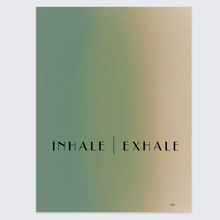 Afbeelding in Gallery-weergave laden, poster inhale exhale yoga groen
