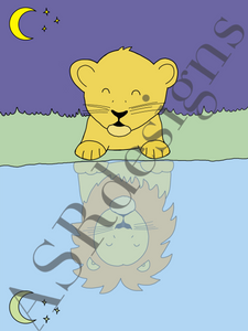 Poster kleine leeuw