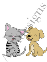 Afbeelding in Gallery-weergave laden, Poster hond en kat
