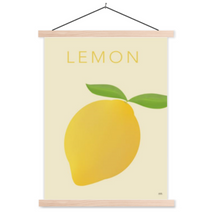 Afbeelding in Gallery-weergave laden, lemon poster met poster hanger - schoolplaat
