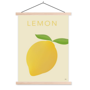 lemon poster met poster hanger - schoolplaat