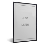 Afbeelding in Gallery-weergave laden, Poster tekst - just listen, luisteren
