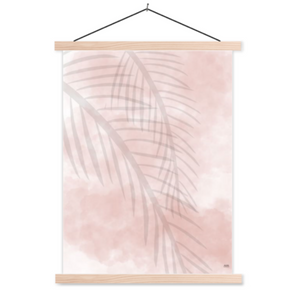 poster pink palmbomen zomer