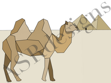 Afbeelding in Gallery-weergave laden, kinderposter kameel - poster woestijn
