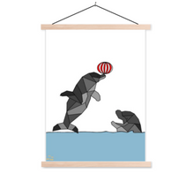 Afbeelding in Gallery-weergave laden, kinderposter dolfijnen schoolplaat / poster hanger
