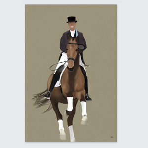 Sport poster dressuur paardrijden Anky van grunsven