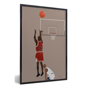 poster basketbal Michael Jordan the shot