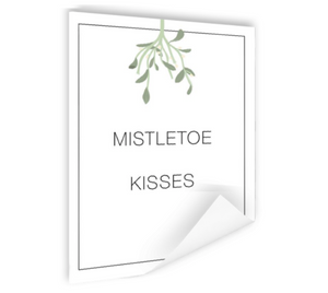 Kerstposter mistletoe