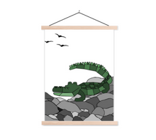 Afbeelding in Gallery-weergave laden, Poster stoere krokodil
