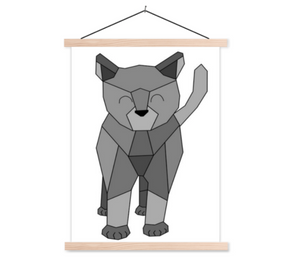 Poster kat / poster poes | Kinderposter schoolplaat poster hanger
