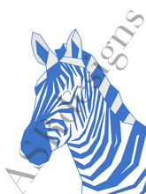 Afbeelding in Gallery-weergave laden, Unieke zebra poster
