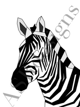 Afbeelding in Gallery-weergave laden, Unieke zebra poster
