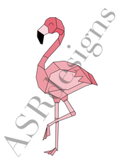 Afbeelding in Gallery-weergave laden, Fietsende flamingo poster
