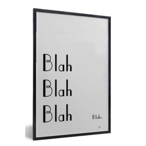 Poster blah blah