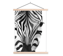 Afbeelding in Gallery-weergave laden, Poster zebra , zwart-wit, Scandinavisch interieur - schoolplaat / poster hanger
