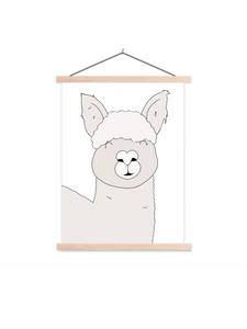 Poster happy alpaca