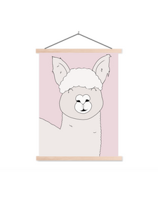 Poster happy alpaca