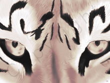 Afbeelding in Gallery-weergave laden, Poster tijger ogen , stoer , sepia 

