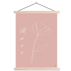 Poster roze rose