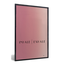 Afbeelding in Gallery-weergave laden, poster inhale exhale yoga roze
