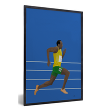 Afbeelding in Gallery-weergave laden, poster sport sprinten wereldrecord usain bolt
