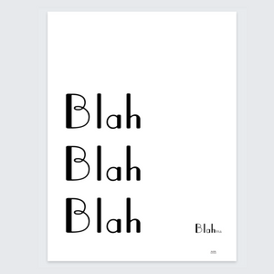 Poster blah blah