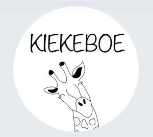 ronde muursticker giraffe kiekeboe