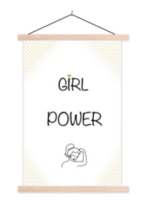 Poster babykamer/kinderkamer: leuke tekst girl power