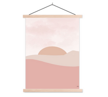 Afbeelding in Gallery-weergave laden, kinderposter zon pastel roze schoolplaat poster hanger
