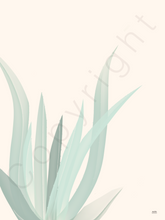 Afbeelding in Gallery-weergave laden, Poster Aloe vera plant beige achtegrond
