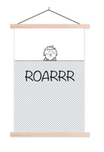 Afbeelding in Gallery-weergave laden, Poster babykamer/kinderkamer: leuke teksten: Roar met leeuw
