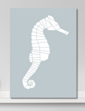 Afbeelding in Gallery-weergave laden, Geometrische zebrapaard / oceaan kinderposter babykamer
