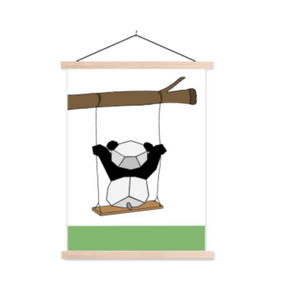 Poster panda - Achter