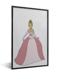 Poster prachtige prinses