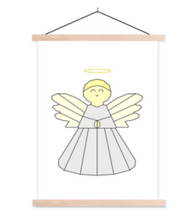 Afbeelding in Gallery-weergave laden, Kinderposter engel - schoolplaat
