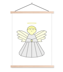 Kinderposter engel - schoolplaat
