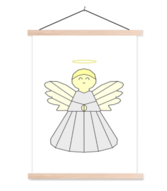 Kinderposter engel - schoolplaat