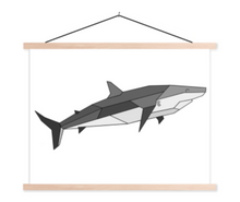 Afbeelding in Gallery-weergave laden, Poster geometrische haai
