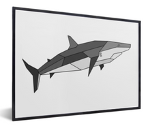 Afbeelding in Gallery-weergave laden, Poster geometrische haai
