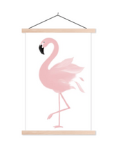 Afbeelding in Gallery-weergave laden, Poster flamingo met veren
